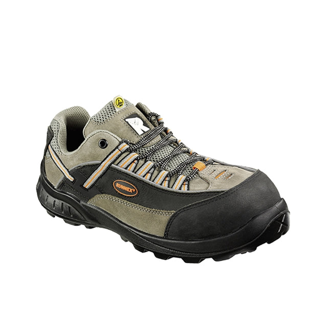 RUNNEX® S2-ESD-Sicherheitshalbschuhe TeamStar 5204 schwarz/beige/orange