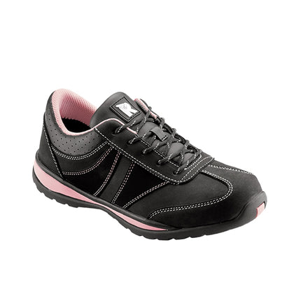 RUNNEX® S2-Damen-Sicherheitshalbschuhe GirlStar 5280 schwarz/pink