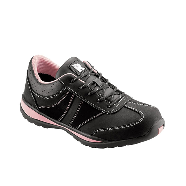 RUNNEX® S2-Damen-Sicherheitshalbschuhe GirlStar 5280 schwarz/pink
