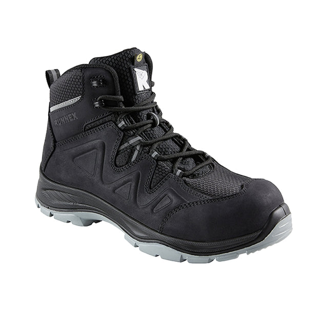RUNNEX® S3S-ESD Sicherheitsschnürstiefel SmartStar 5303 schwarz/grau