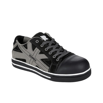 RUNNEX® S3-Sicherheitshalbschuhe SportStar 5342 schwarz/grau