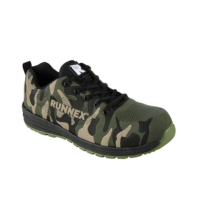 RUNNEX® S3S-Sicherheitshalbschuhe SportStar 5346 oliv/schwarz/beige