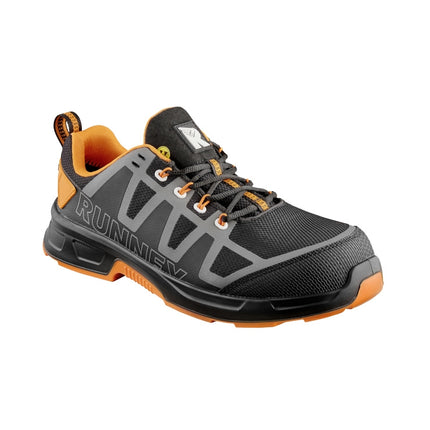 RUNNEX® S3S ESD-Sicherheitshalbschuhe ActionStar 5352 schwarz/grau/orange