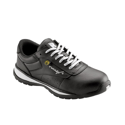 RUNNEX® S3S-Damen-ESD-Sicherheitshalbschuhe GirlStar 5382 schwarz/weiß