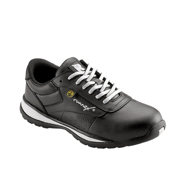 RUNNEX® S3S-Damen-ESD-Sicherheitshalbschuhe GirlStar 5382 schwarz/weiß