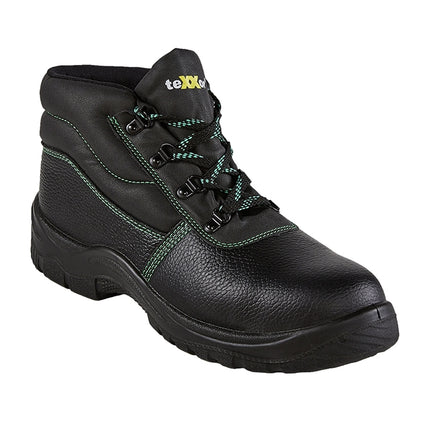teXXor® S3-Sicherheitsschnürstiefel MONACO 6320 schwarz/grün