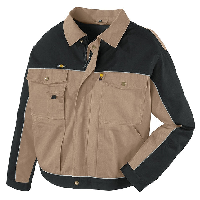 teXXor® Canvas (320 g/m²) Bundjacke RIO 8310 khaki/schwarz