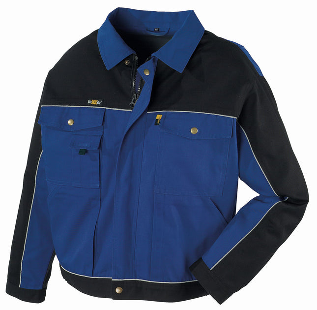 teXXor® Canvas (320 g/m²) Bundjacke RIO 8312 kornblau/schwarz