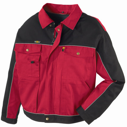 teXXor® Canvas (320 g/m²) Bundjacke RIO 8313 rot/schwarz
