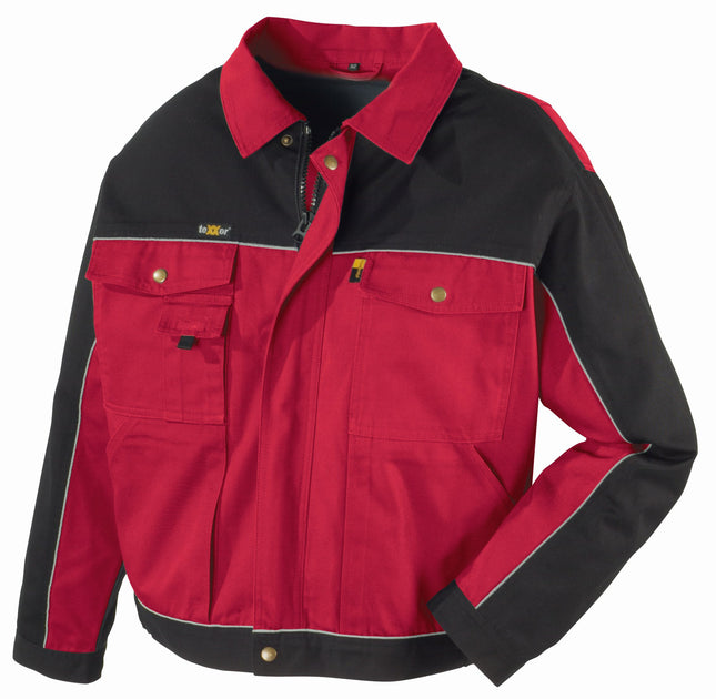 teXXor® Canvas (320 g/m²) Bundjacke RIO 8313 rot/schwarz