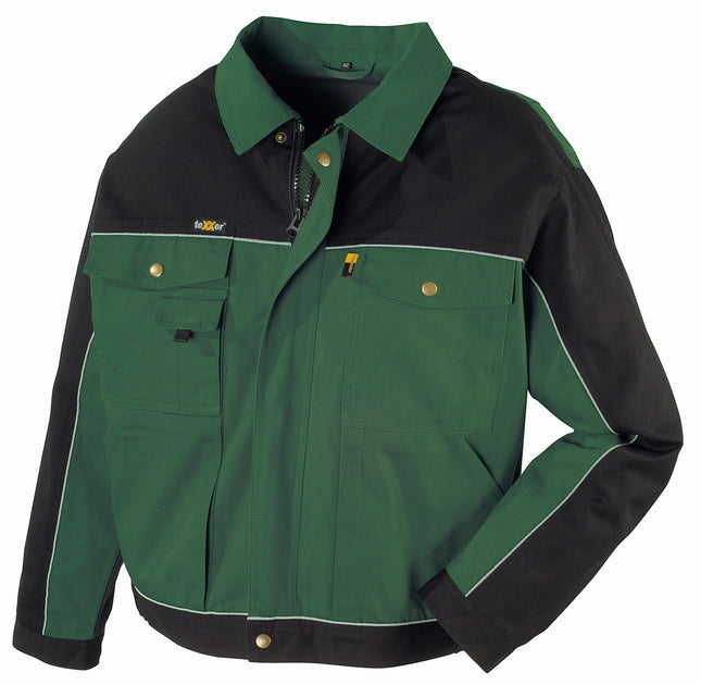 teXXor® Canvas (320 g/m²) Bundjacke RIO 8315 grün/schwarz
