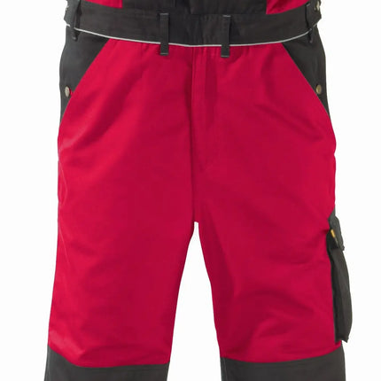 teXXor® Canvas (320 g/m²) Latzhose AMAZONAS 8333 rot/schwarz