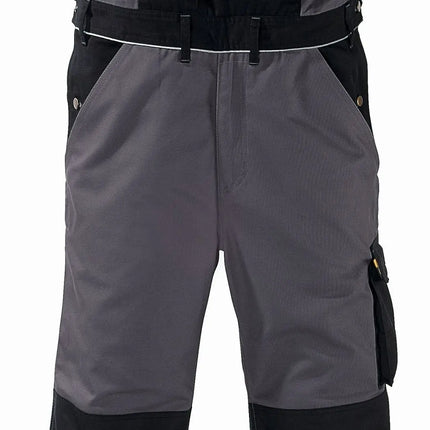 teXXor® Canvas (320 g/m²) Latzhose AMAZONAS 8337 grau/schwarz