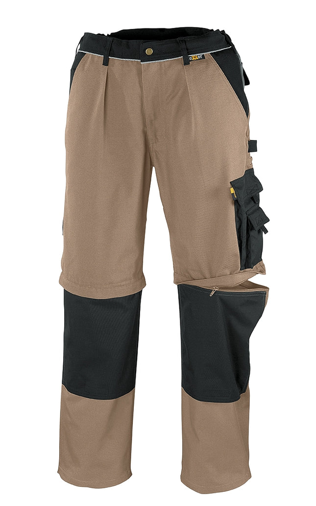 teXXor® Canvas (320 g/m²) 2-in-1 Bundhose  TOBAGO 8350 khaki/schwarz