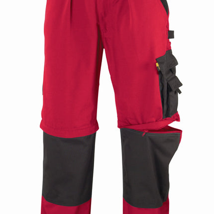 teXXor® Canvas (320 g/m²) 2-in-1 Bundhose  TOBAGO 8353 rot/schwarz