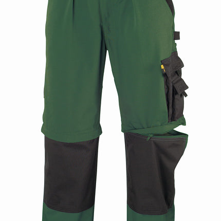 teXXor® Canvas (320 g/m²) 2-in-1 Bundhose  TOBAGO 8355 grün/schwarz