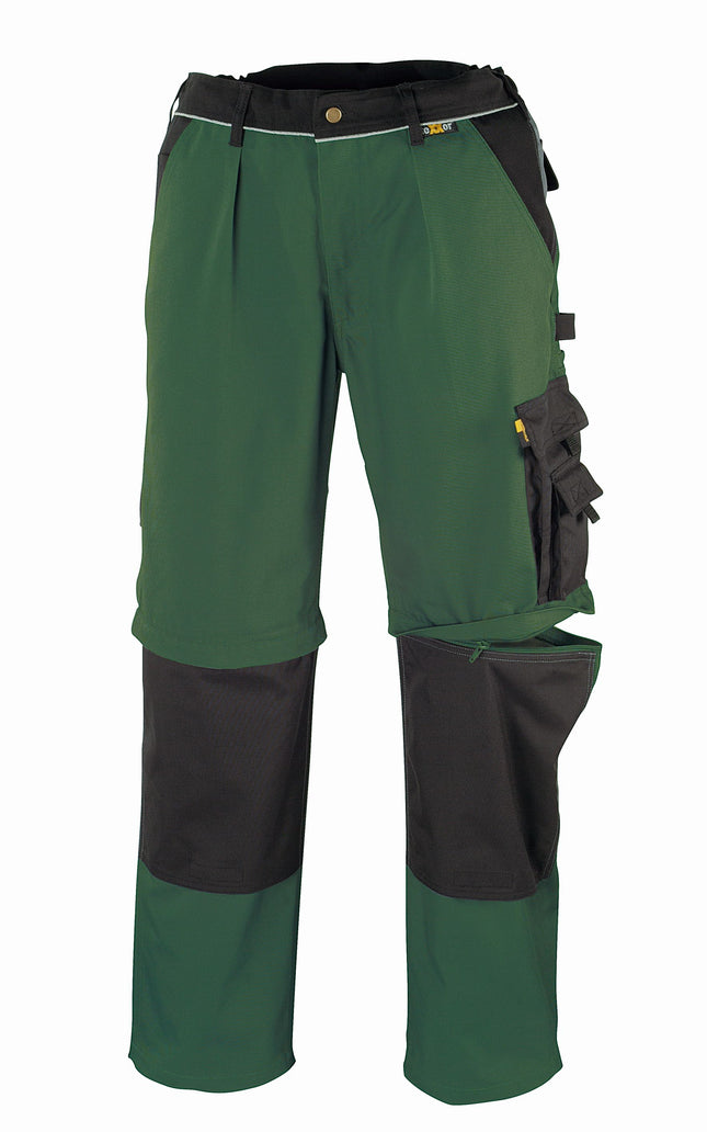 teXXor® Canvas (320 g/m²) 2-in-1 Bundhose  TOBAGO 8355 grün/schwarz