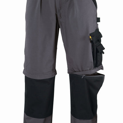 teXXor® Canvas (320 g/m²) 2-in-1 Bundhose  TOBAGO 8357 grau/schwarz