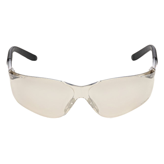 NITRAS VISION PROTECT, Schutzbrille, beige / schwarz, silber verspiegelt,  EN 166