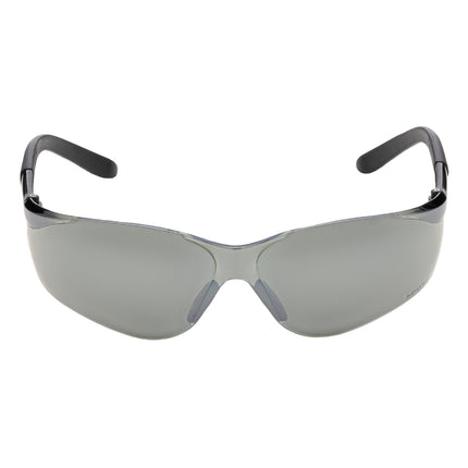NITRAS VISION PROTECT, Schutzbrille, schwarz / schwarz, silber verspiegelt, EN 166