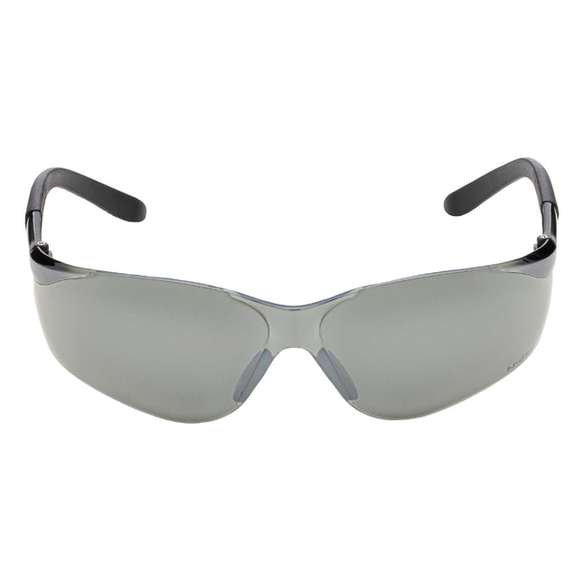 NITRAS VISION PROTECT, Schutzbrille, schwarz / schwarz, silber verspiegelt, EN 166