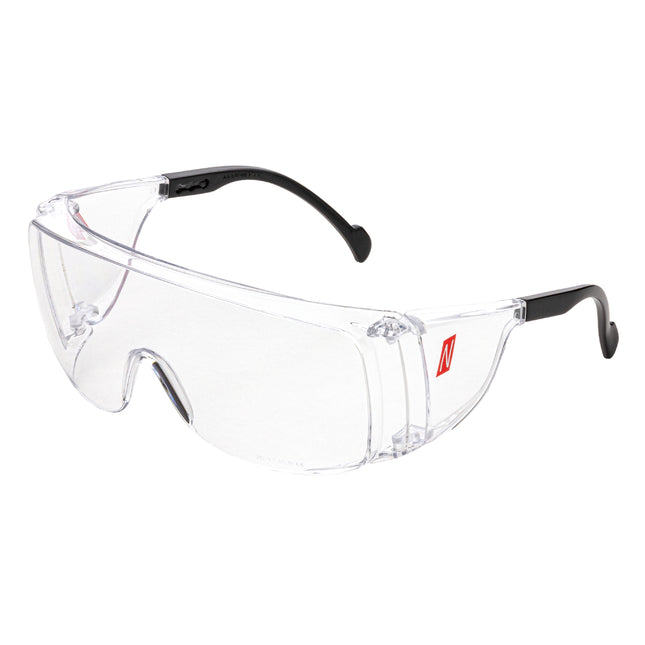 NITRAS VISION PROTECT OTG, Schutzbrille, schwarz / transparent, EN 166