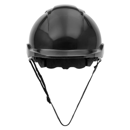 NITRAS HEAD PROTECT, Industrieschutzhelm, Schale aus HDPE, schwarz, Innenausstattung aus LDPE / Textil, schwarz / grau, EN 397
