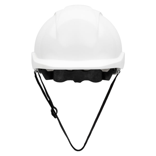 NITRAS HEAD PROTECT, Industrieschutzhelm, Schale aus HDPE, weiß, Innenausstattung aus LDPE / Textil, schwarz / grau, EN 397