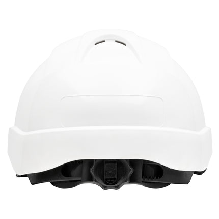 NITRAS HEAD PROTECT, Industrieschutzhelm, Schale aus HDPE, weiß, Innenausstattung aus LDPE / Textil, schwarz / grau, EN 397