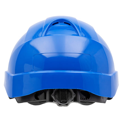 NITRAS HEAD PROTECT, Industrieschutzhelm, Schale aus HDPE, königsblau, Innenausstattung aus LDPE / Textil, schwarz / grau, EN 397
