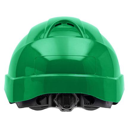 NITRAS HEAD PROTECT, Industrieschutzhelm, Schale aus HDPE, grün, Innenausstattung aus LDPE / Textil, schwarz / grau, EN 397