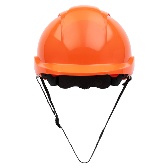NITRAS HEAD PROTECT, Industrieschutzhelm, Schale aus HDPE, orange, Innenausstattung aus LDPE / Textil, schwarz / grau, EN 397