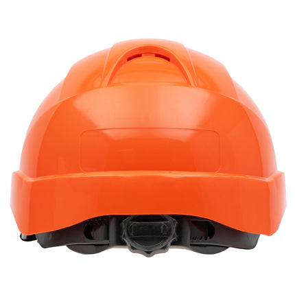 NITRAS HEAD PROTECT, Industrieschutzhelm, Schale aus HDPE, orange, Innenausstattung aus LDPE / Textil, schwarz / grau, EN 397