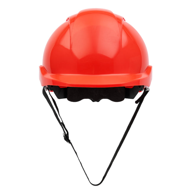 NITRAS HEAD PROTECT, Industrieschutzhelm, Schale aus HDPE, rot, Innenausstattung aus LDPE / Textil, schwarz / grau, EN 397