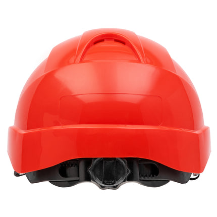 NITRAS HEAD PROTECT, Industrieschutzhelm, Schale aus HDPE, rot, Innenausstattung aus LDPE / Textil, schwarz / grau, EN 397